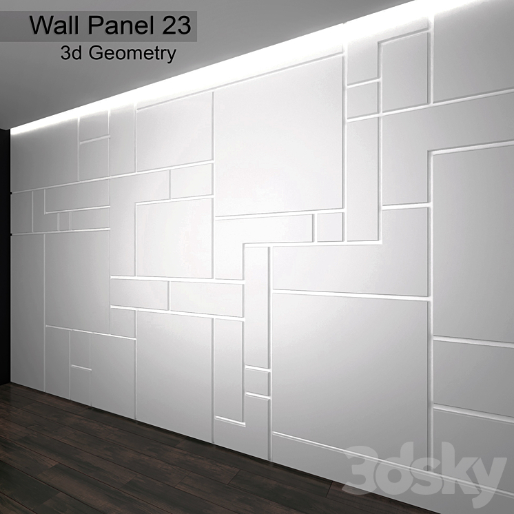 Wall Panel 23 3DS Max - thumbnail 1