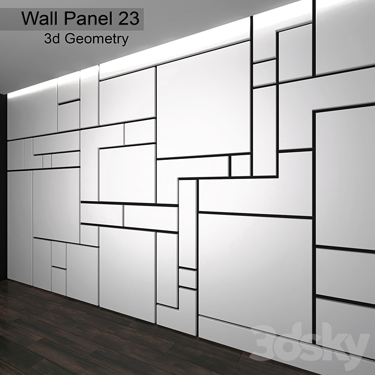 Wall Panel 23 3DS Max - thumbnail 2