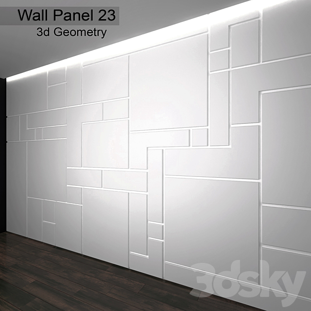 Wall Panel 23 3DSMax File - thumbnail 1