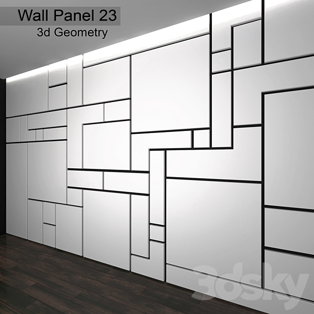 Wall Panel 23 3DSMax File - thumbnail 2