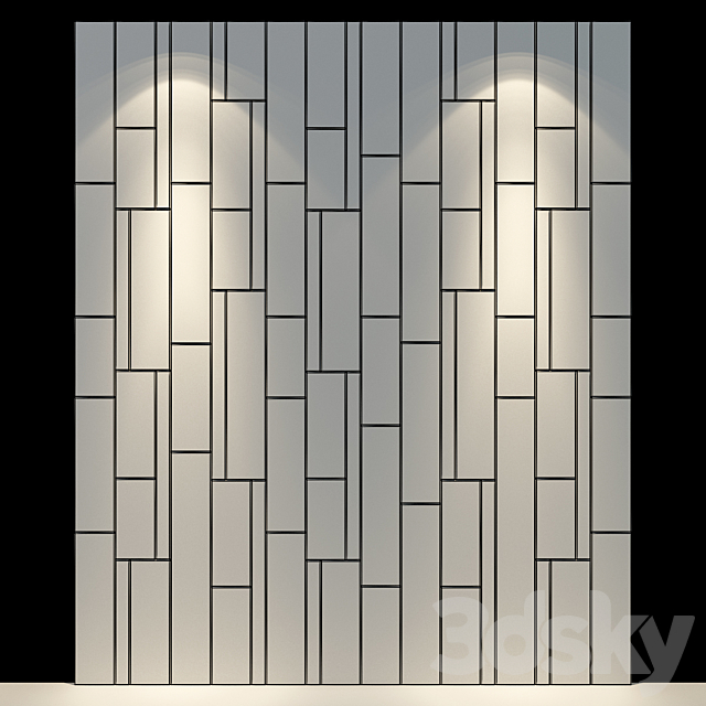 Wall Panel 29 3DS Max Model - thumbnail 2