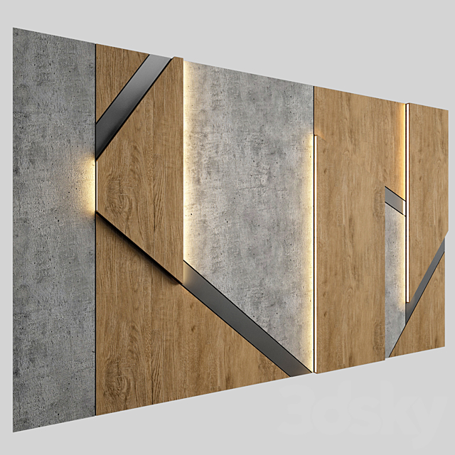 Wall panel 33 3DS Max Model - thumbnail 2