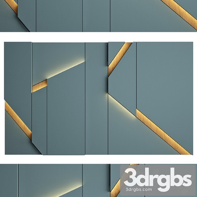 Wall panel 34 3dsmax Download - thumbnail 1