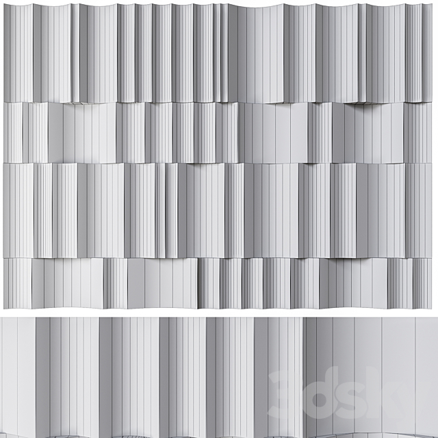 Wall panel 35 3ds Max - thumbnail 2