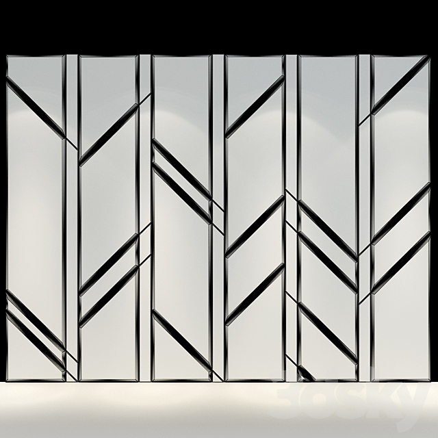 Wall Panel 36 3DS Max Model - thumbnail 2