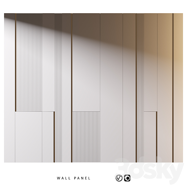 Wall Panel | 37 3ds Max - thumbnail 1