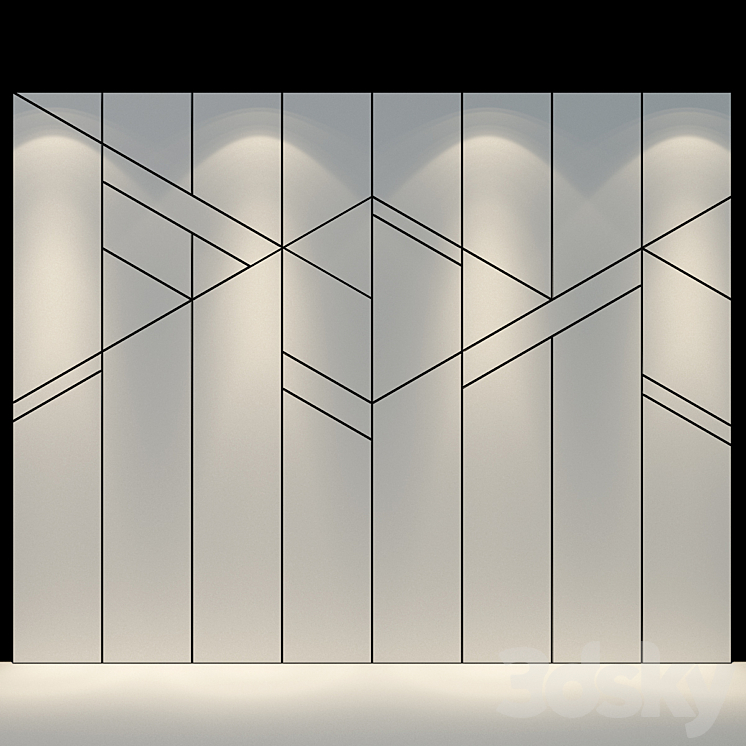 Wall Panel 38 3DS Max - thumbnail 2