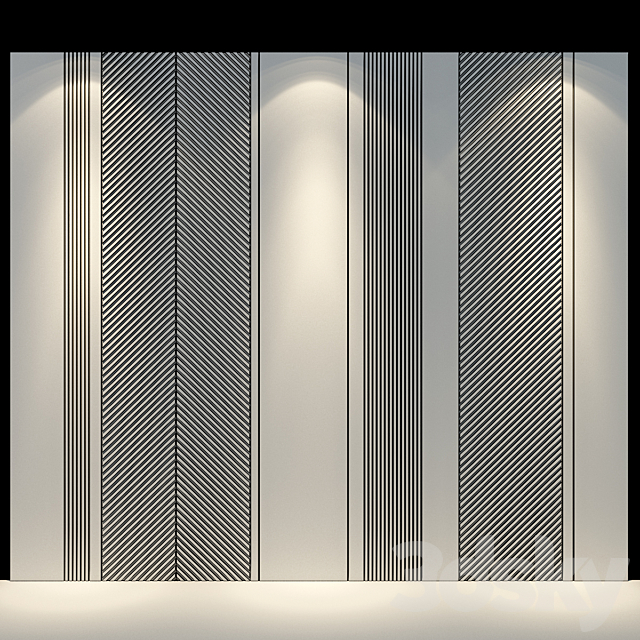 Wall Panel 39 3DS Max Model - thumbnail 2