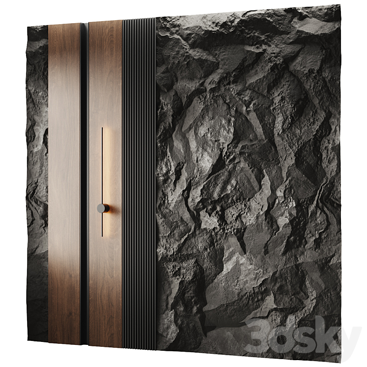 Wall panel 3DS Max Model - thumbnail 2