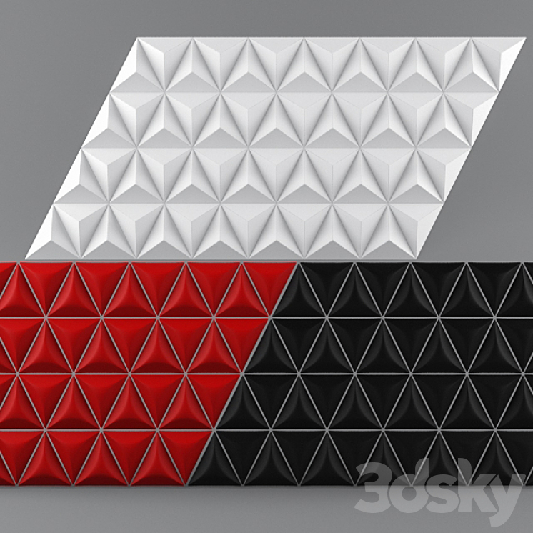 wall panel 3DS Max - thumbnail 1