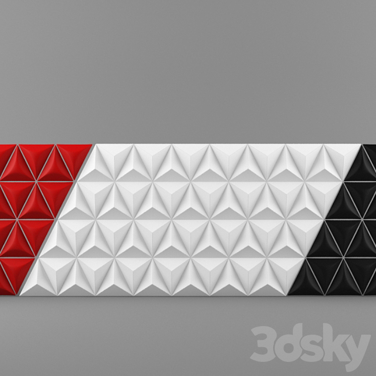 wall panel 3DS Max - thumbnail 2