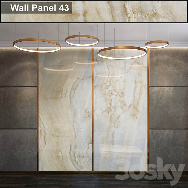 Wall Panel 43 3DS Max Model - thumbnail 1