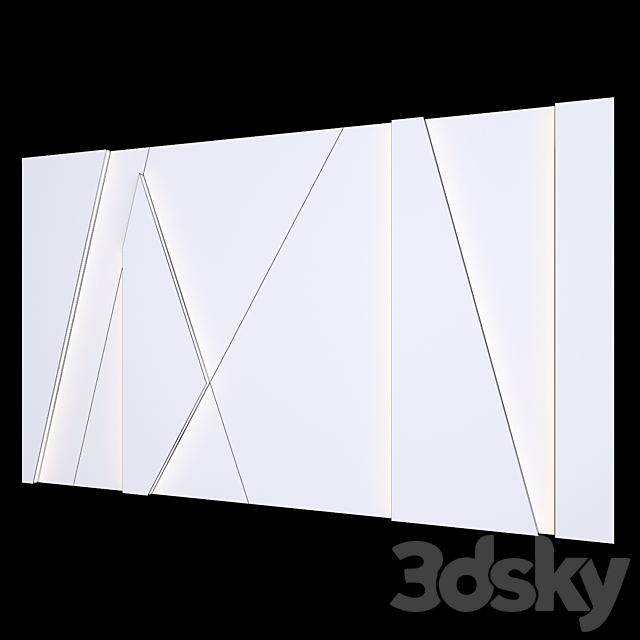 Wall Panel 45 3DSMax File - thumbnail 3