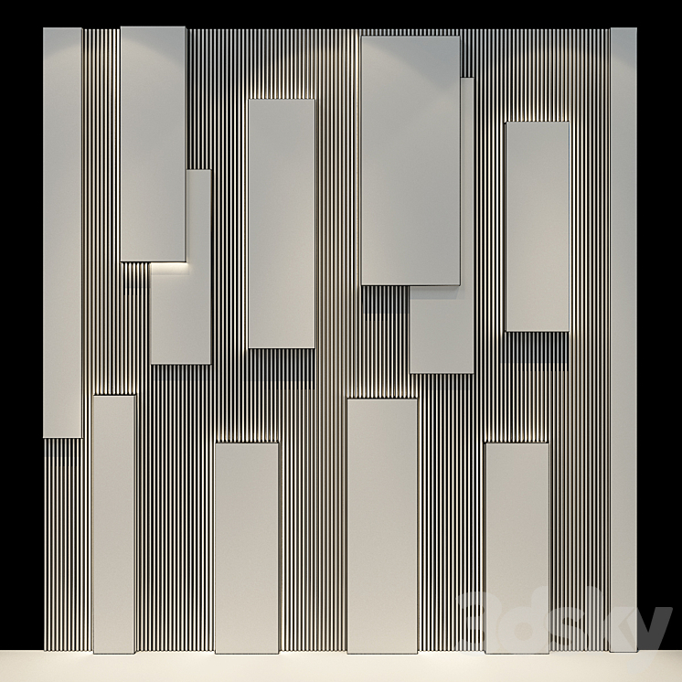 Wall Panel 52 3DS Max - thumbnail 2