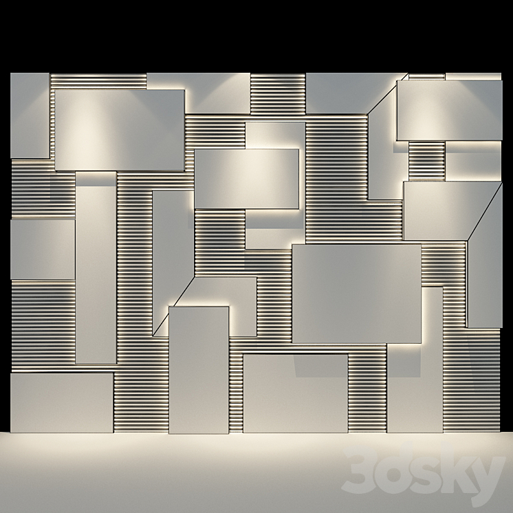 Wall Panel 54 3DS Max - thumbnail 2