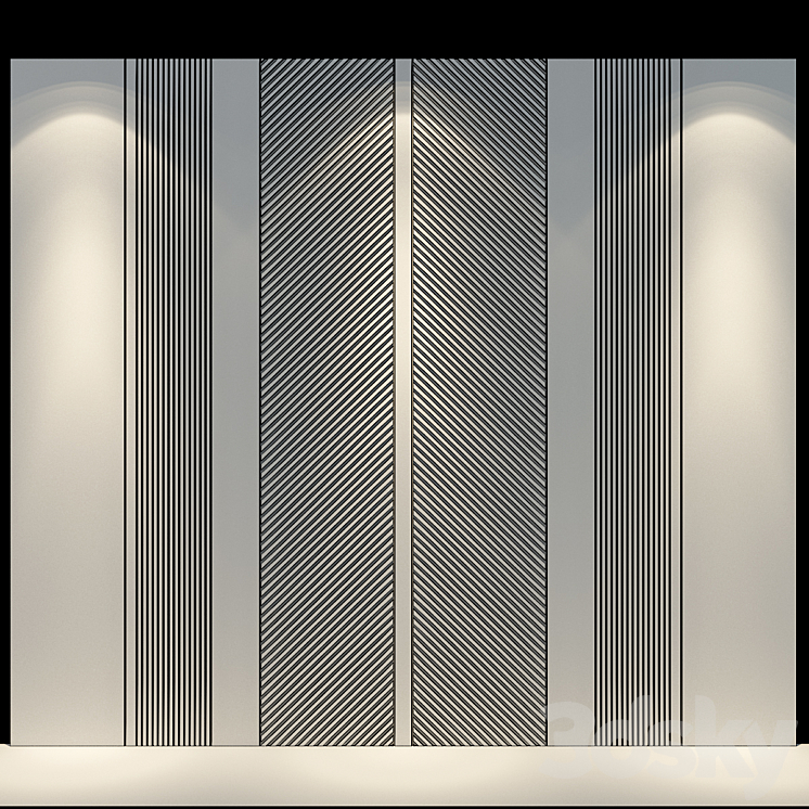 Wall Panel 57 3DS Max - thumbnail 2