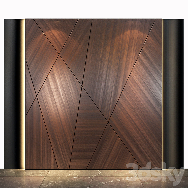 Wall Panel 60 3DS Max Model - thumbnail 1