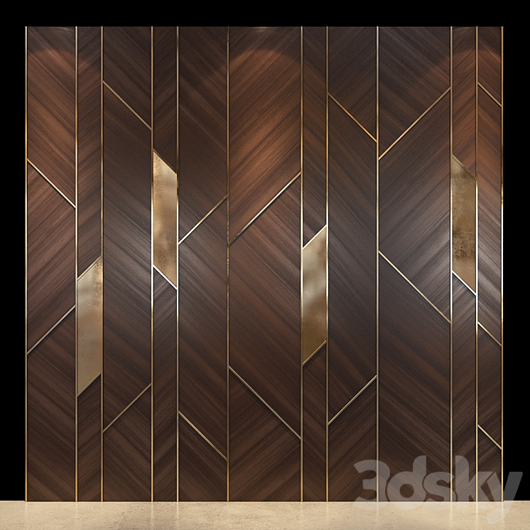 Wall Panel 61 3DS Max Model - thumbnail 1