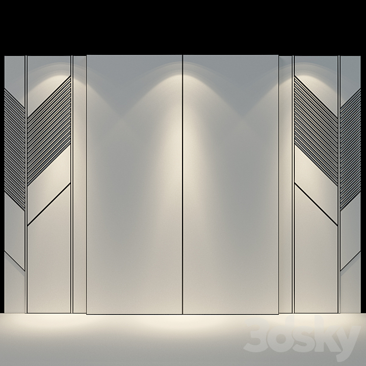 Wall Panel 68 3DS Max Model - thumbnail 2