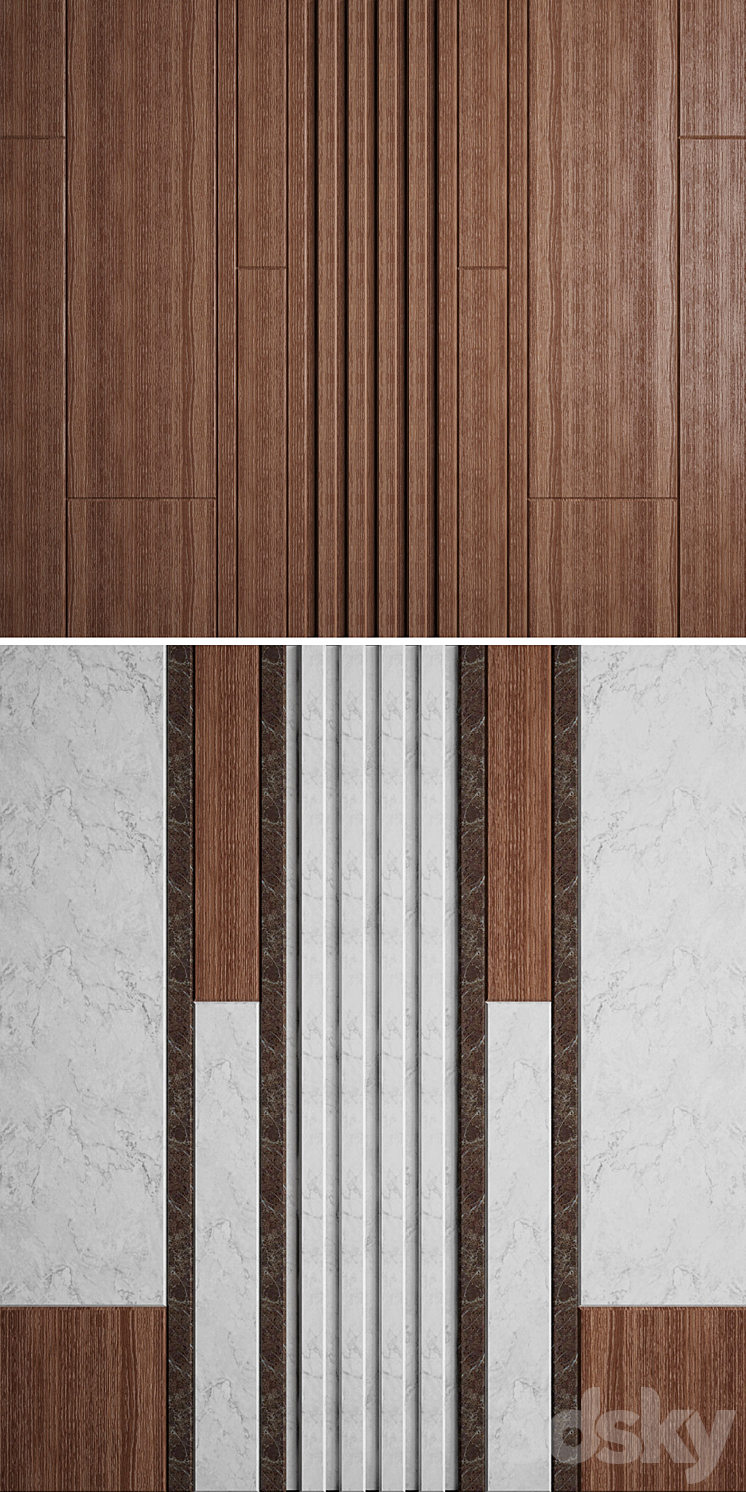 Wall Panel 8 3DS Max - thumbnail 2