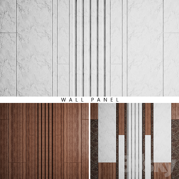 Wall Panel 8 3DS Max - thumbnail 1