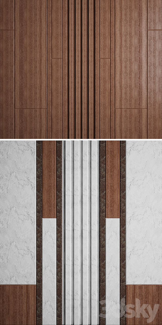 Wall Panel 8 3DSMax File - thumbnail 2