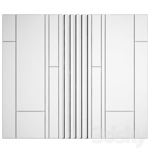 Wall Panel 8 3DSMax File - thumbnail 3