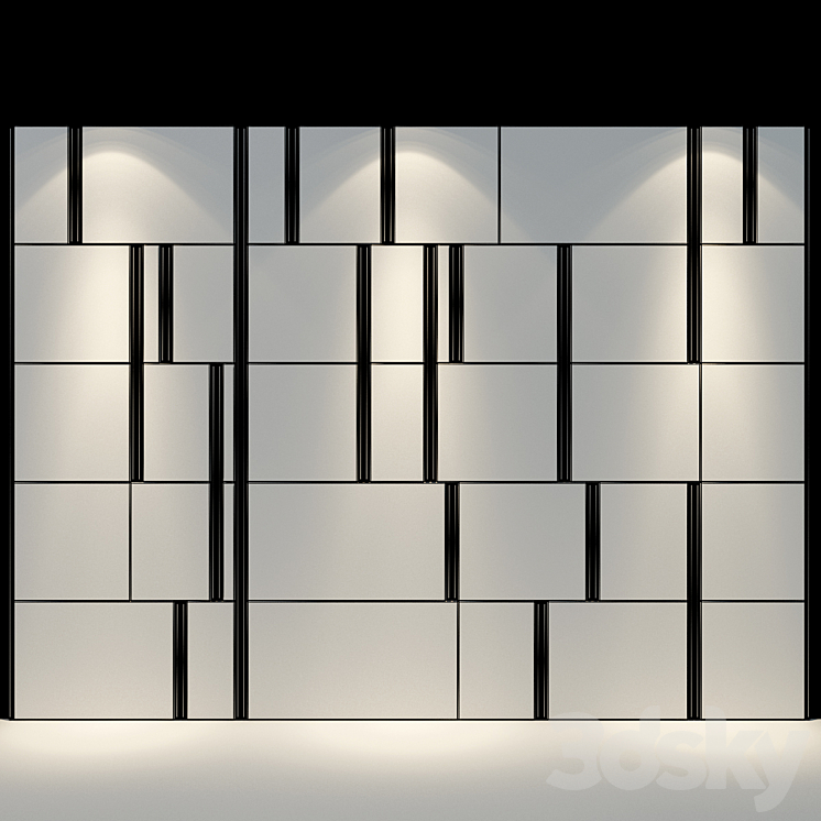 Wall Panel 81 3DS Max Model - thumbnail 2