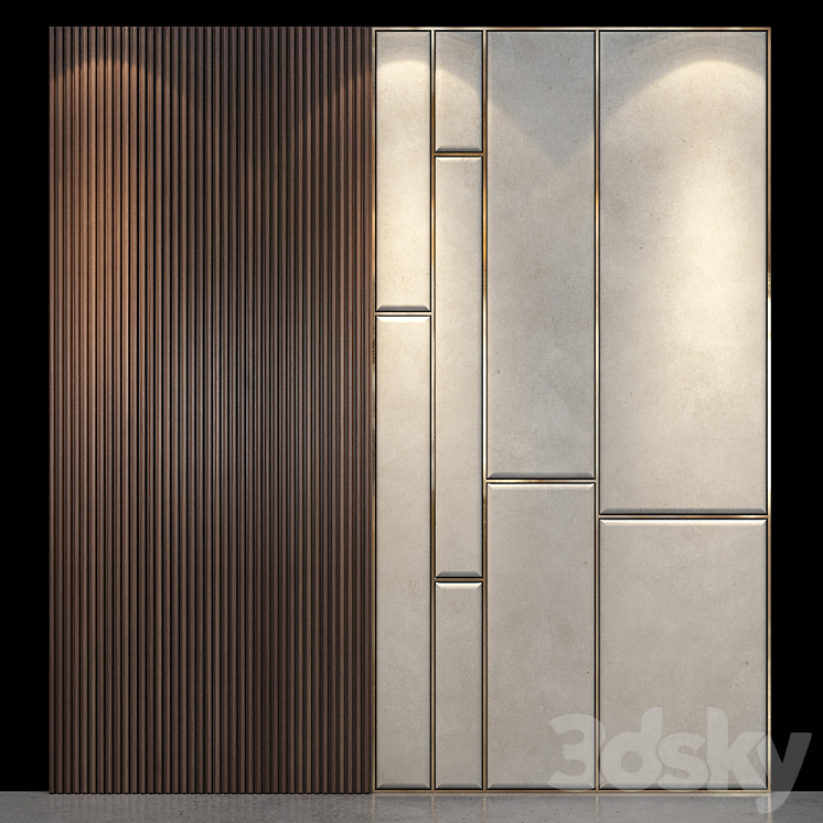 Wall Panel 82 3DS Max - thumbnail 1