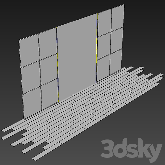 Wall Panel 82 3DSMax File - thumbnail 3