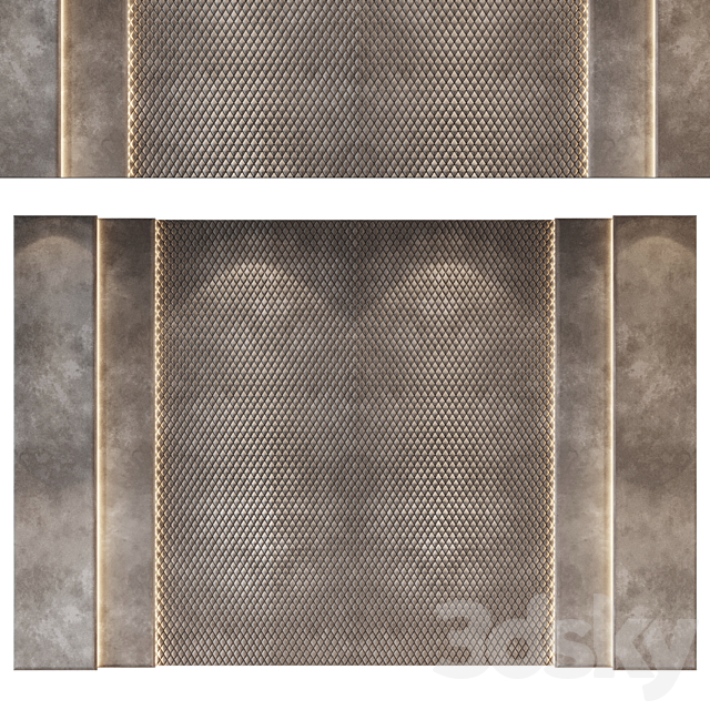 Wall Panel Decor 134 3ds Max - thumbnail 1