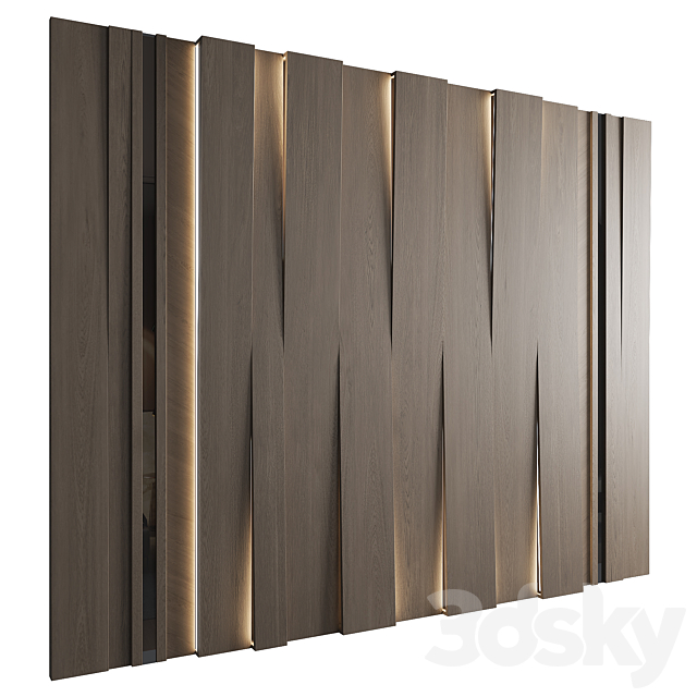 Wall Panel Decor 156 3ds Max - thumbnail 2