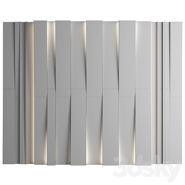 Wall Panel Decor 156 3ds Max - thumbnail 3