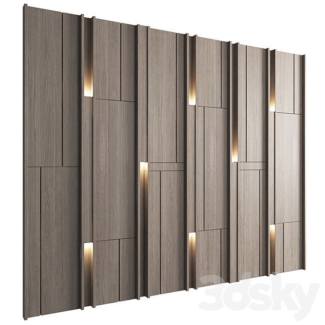 Wall Panel Decor 162 3ds Max - thumbnail 2