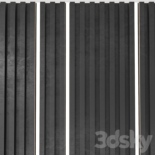 Wall panel. Decorative wall. 99 3DS Max Model - thumbnail 3