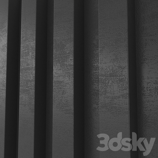 Wall panel. Decorative wall. 99 3DS Max Model - thumbnail 5