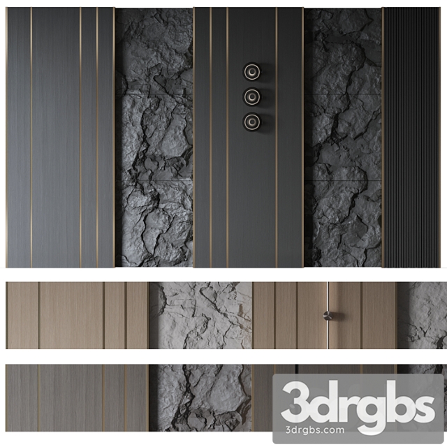 Wall panel №10 3dsmax Download - thumbnail 1