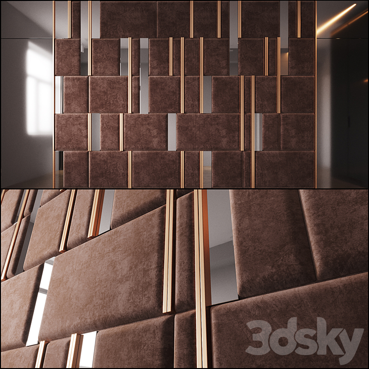 Wall Panel | Headboard 3DS Max - thumbnail 1