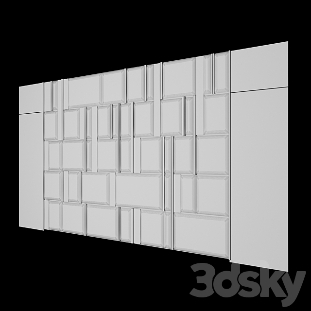 Wall Panel | Headboard 3DS Max Model - thumbnail 2