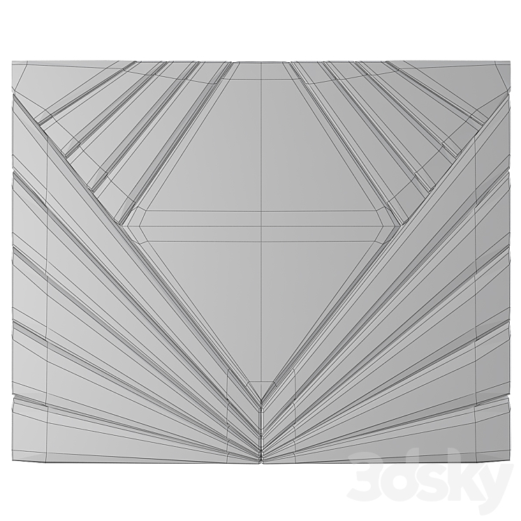 Wall Panel No. 102 3DS Max - thumbnail 2