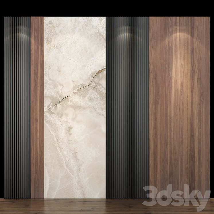 Wall Panel No.116 3DS Max - thumbnail 1