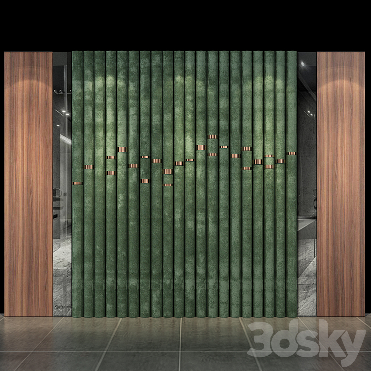 Wall Panel No.12 3DS Max Model - thumbnail 1