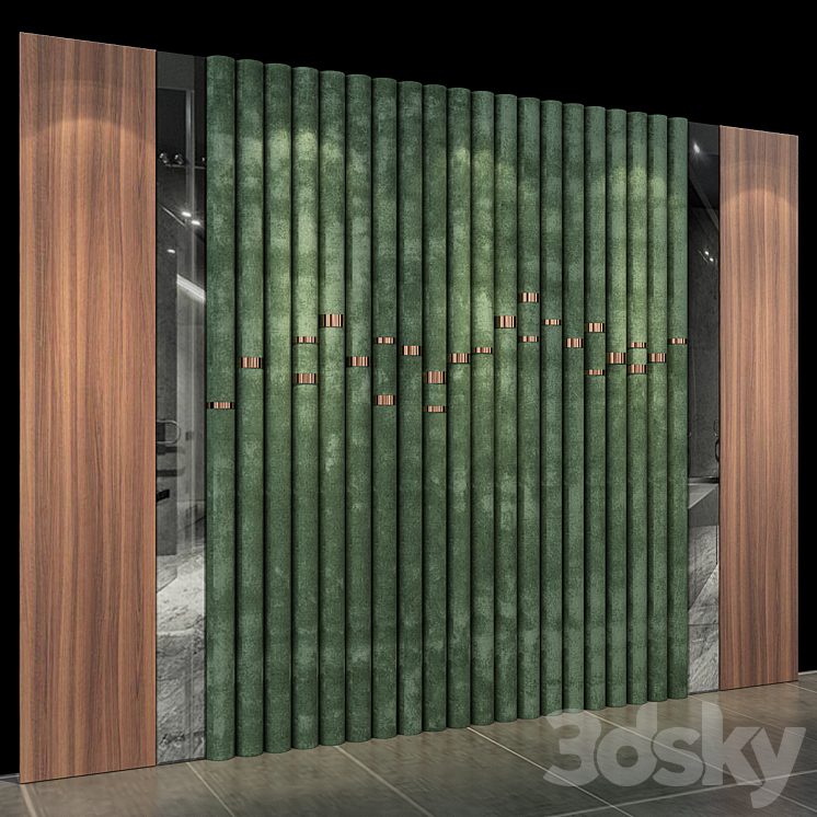 Wall Panel No.12 3DS Max Model - thumbnail 2