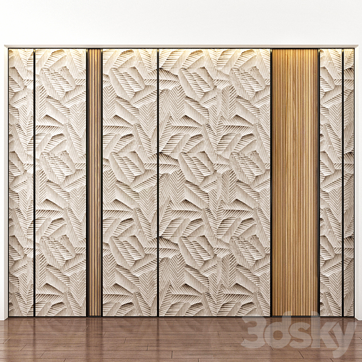 Wall Panel No. 154 3DS Max - thumbnail 1