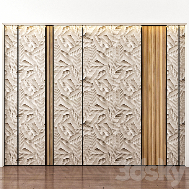 Wall Panel No. 154 3DSMax File - thumbnail 1