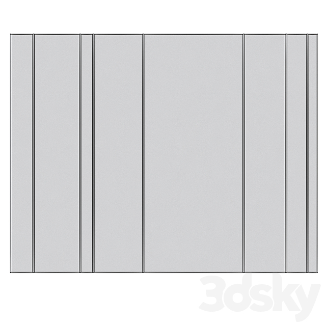 Wall Panel No. 154 3DSMax File - thumbnail 2