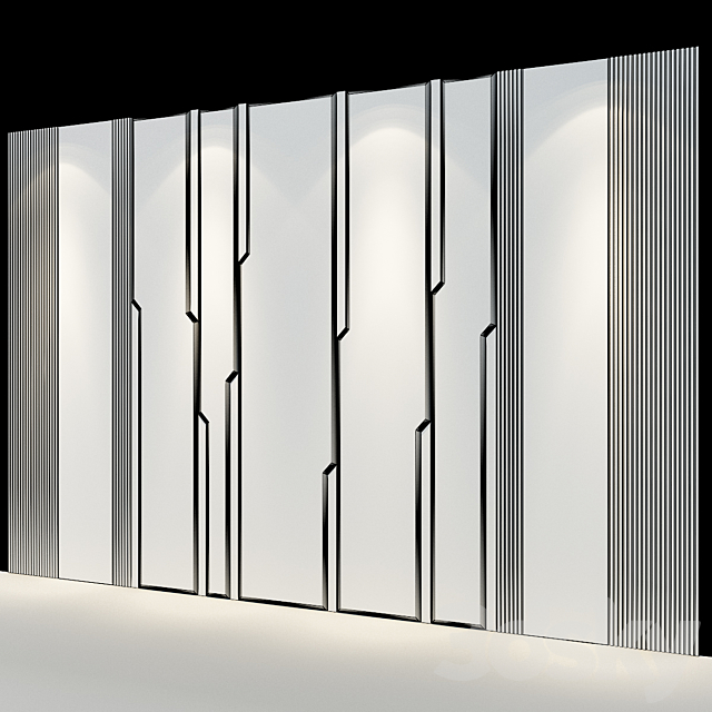 Wall Panel No.156 3DS Max Model - thumbnail 3