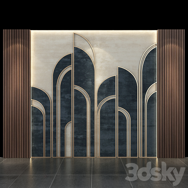 Wall Panel No.17 3DS Max - thumbnail 1