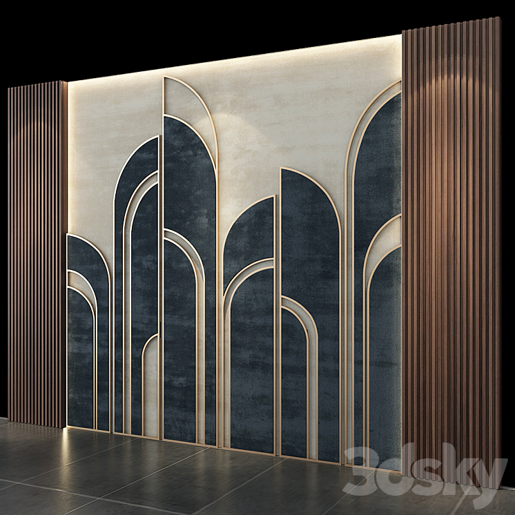 Wall Panel No.17 3DS Max - thumbnail 2