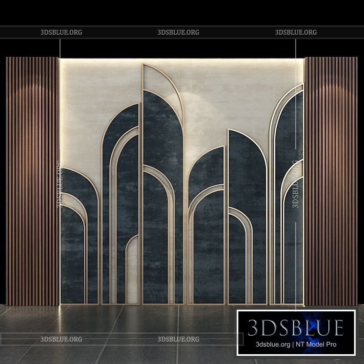 Wall Panel No.17 3DS Max - thumbnail 3